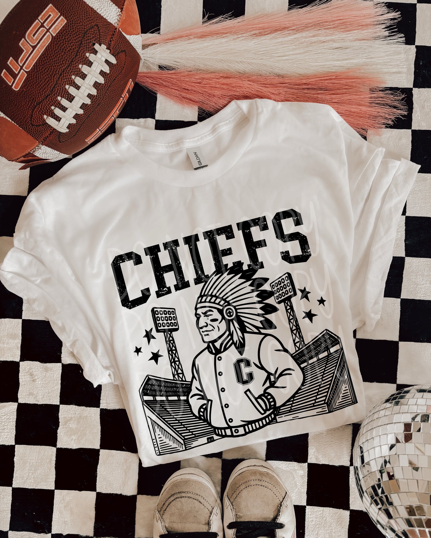 Chiefs Letterman #5327 - Ready to Press DTF Transfer Full Color - Pro Blanks