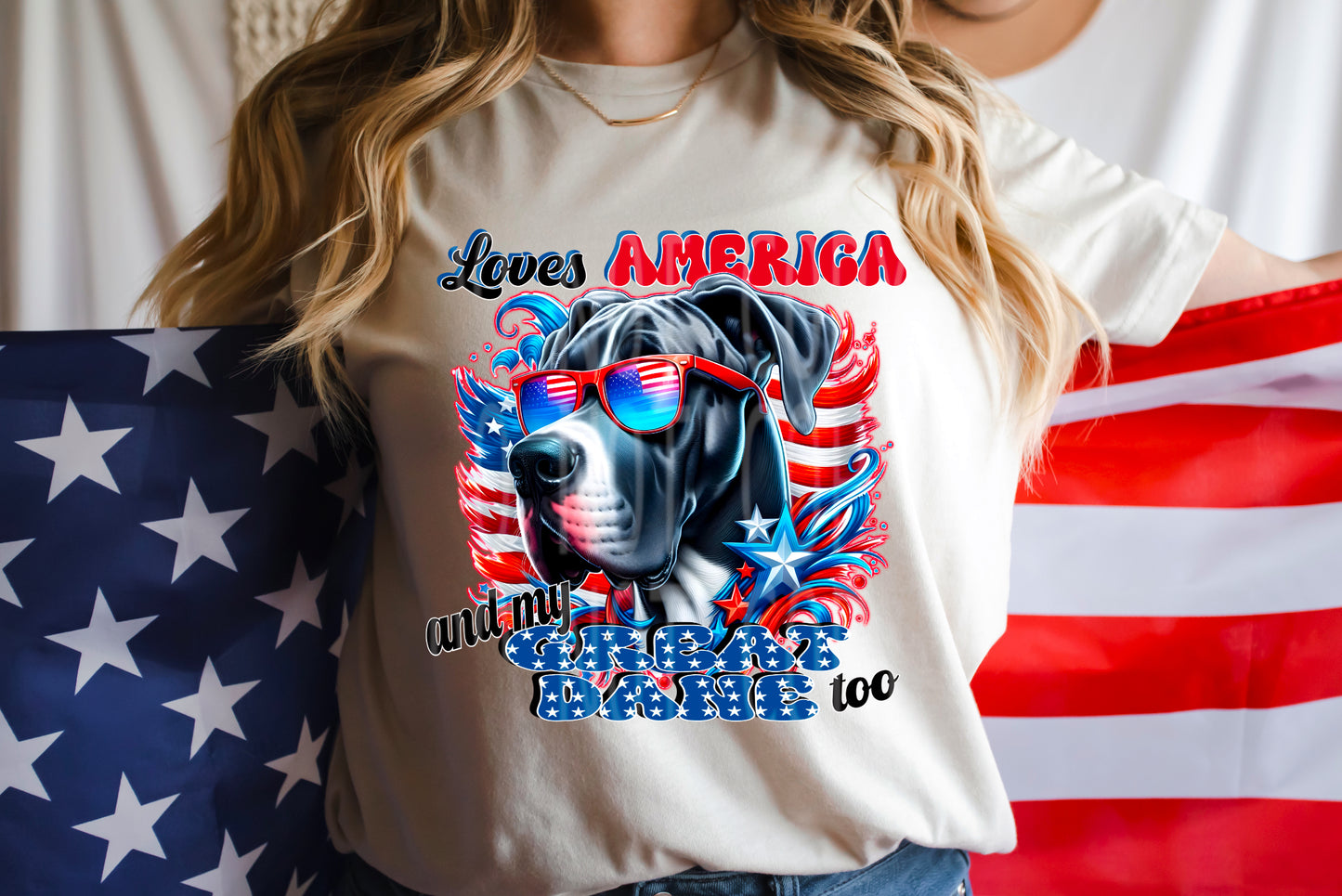 Great Dane #4874 - Ready to Press DTF Transfer Full Color - Pro Blanks