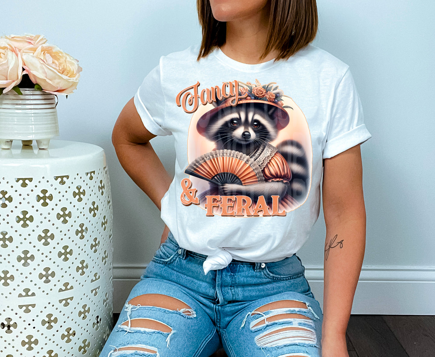 Fancy & Feral #4996 - Ready to Press DTF Transfer Full Color - Pro Blanks