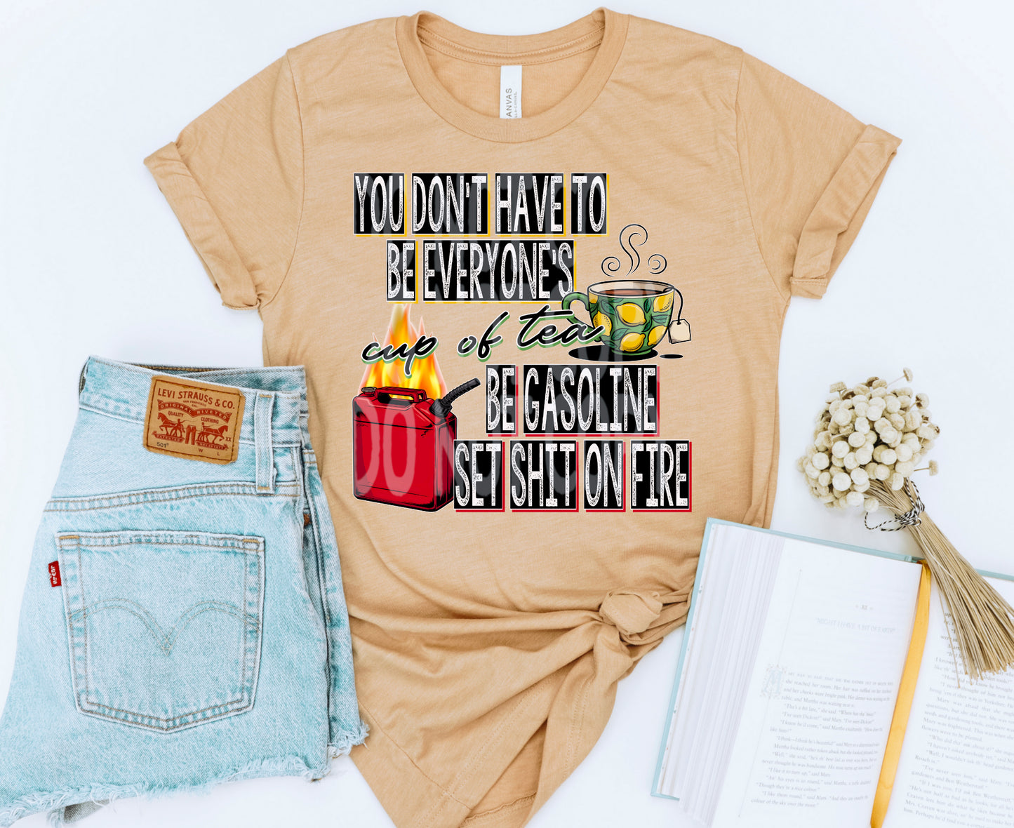 Cup Of Tea #5000 - Ready to Press DTF Transfer Full Color - Pro Blanks