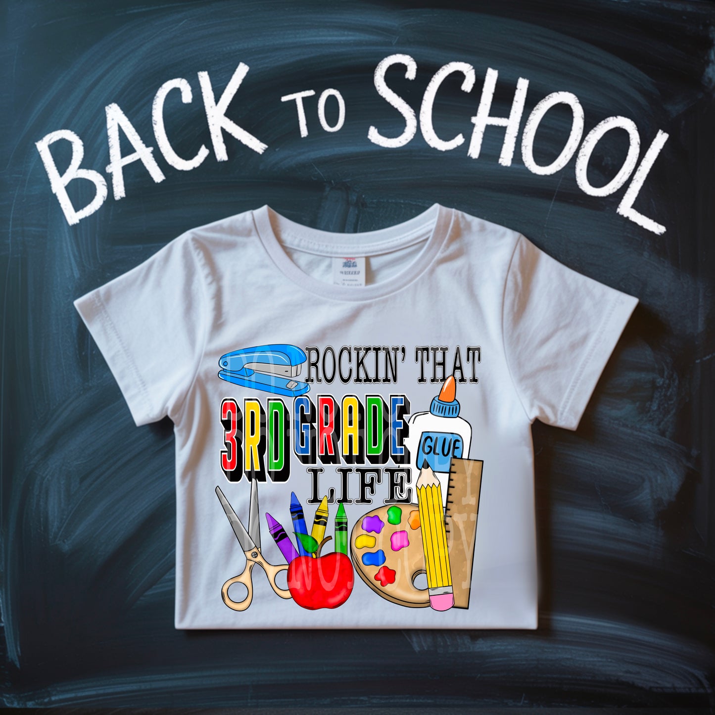 3rd Grade Life #5187 - Ready to Press DTF Transfer Full Color - Pro Blanks
