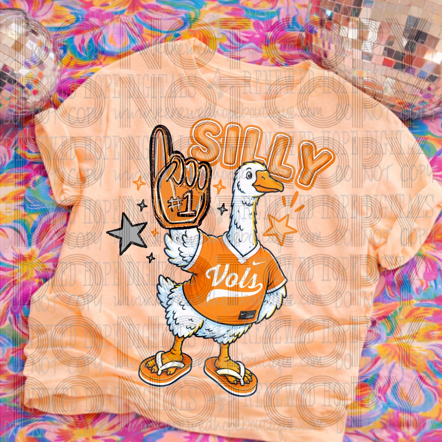 Vols Silly Goose #6965 - Ready to Press DTF Transfer Full Color