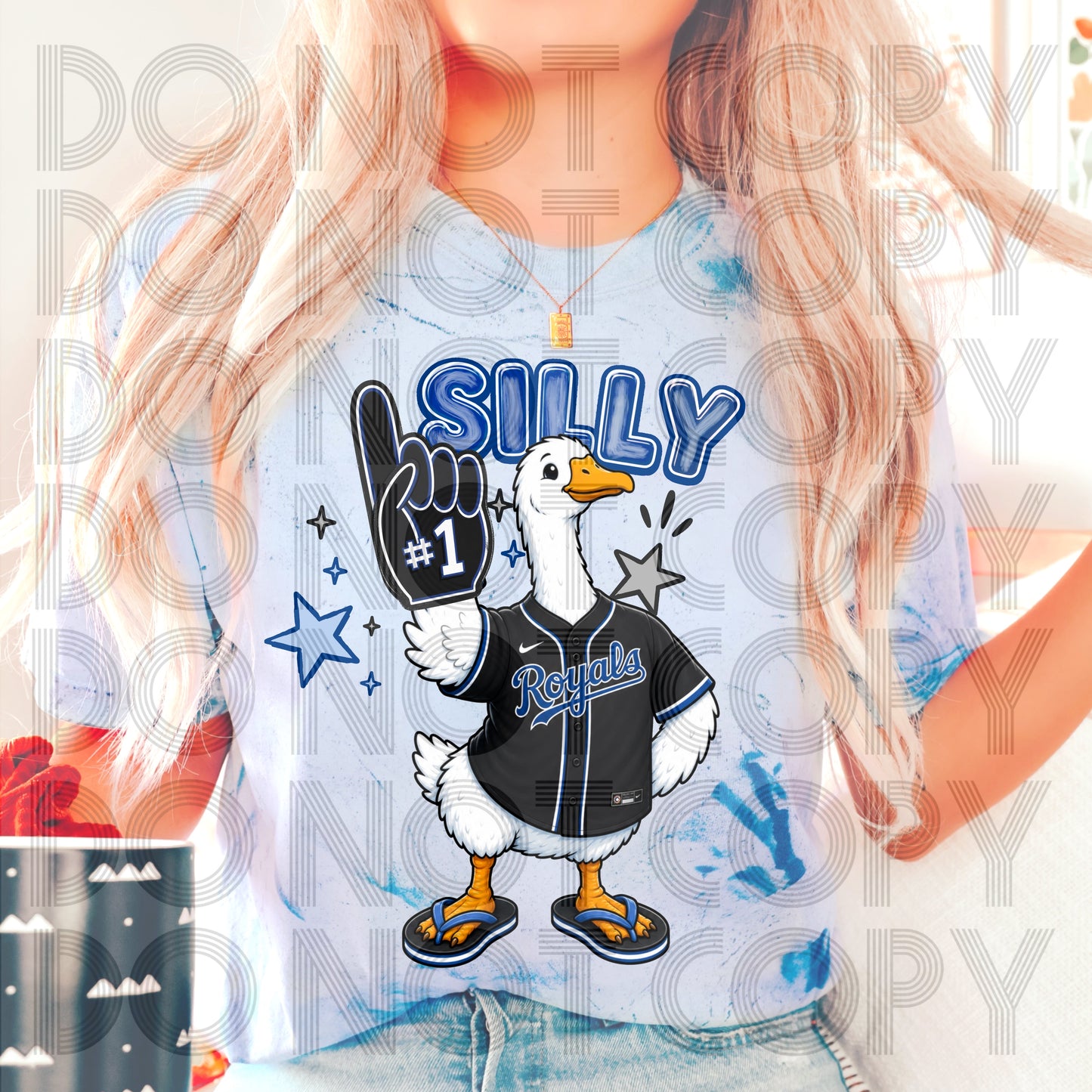 Royals Silly Goose #6971 - Ready to Press DTF Transfer Full Color