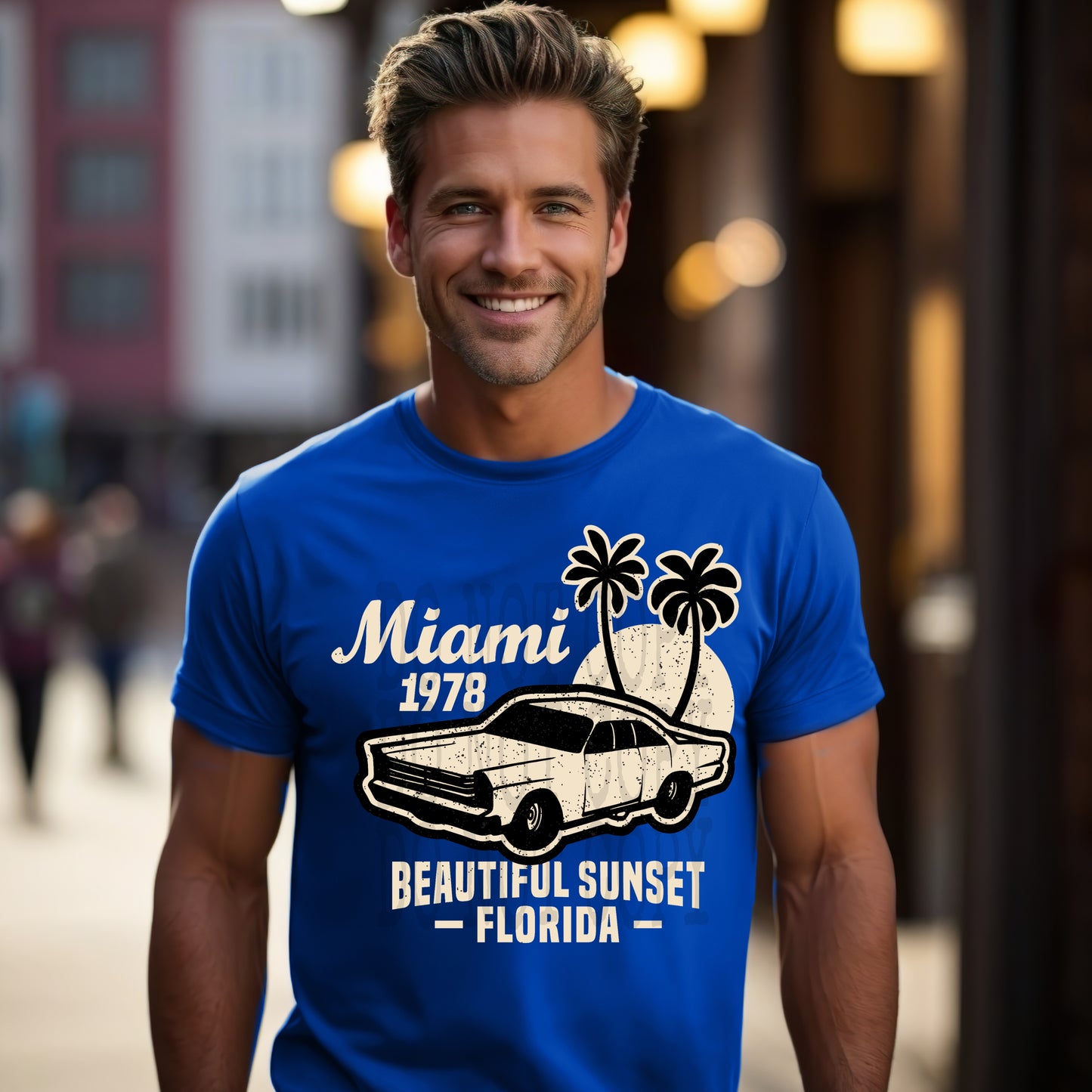 Miami 1978 #4246 - Ready to Press DTF Transfer Full Color - Pro Blanks