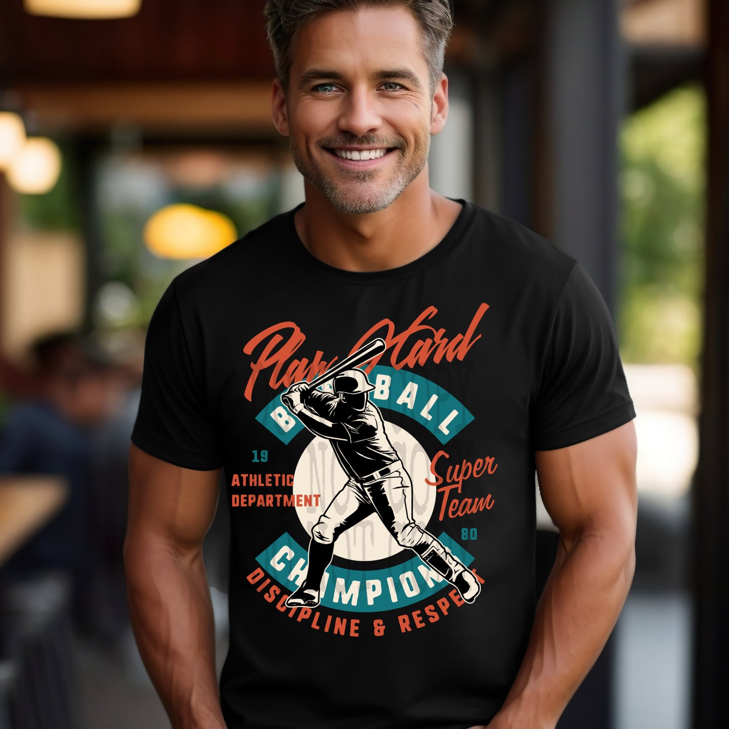 Play Hard #4249 - Ready to Press DTF Transfer Full Color - Pro Blanks