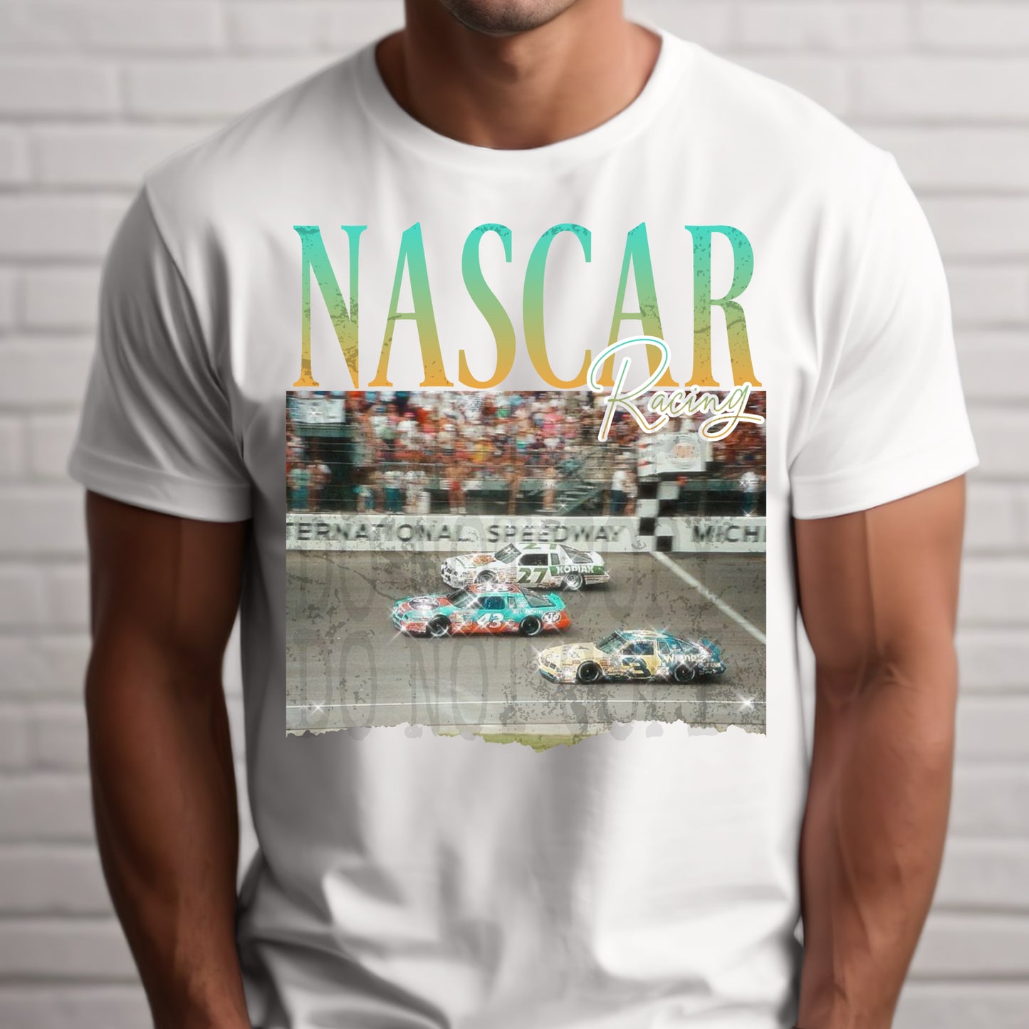 Nascar Racing #4259 - Ready to Press DTF Transfer Full Color - Pro Blanks