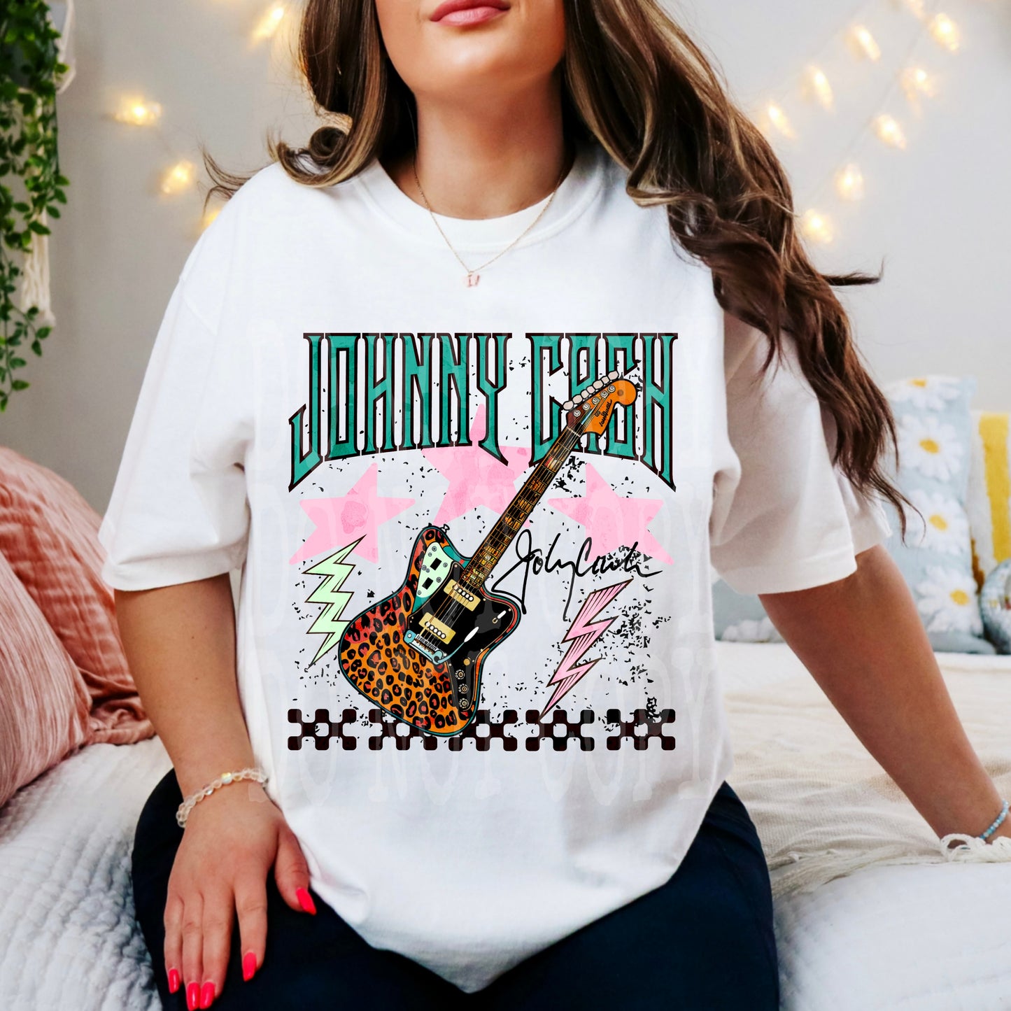 Johnny Cash #4264 - Ready to Press DTF Transfer Full Color - Pro Blanks