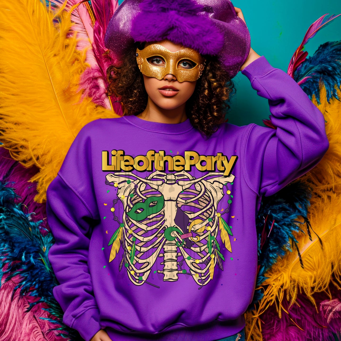 Life Of The Party #4329 - Ready to Press DTF Transfer Full Color - Pro Blanks