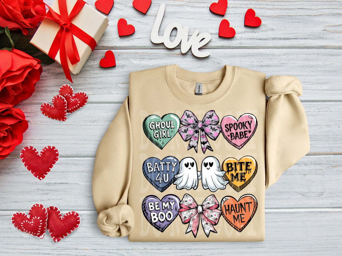 Spooky VDay #4305 - Ready to Press DTF Transfer Full Color - Pro Blanks