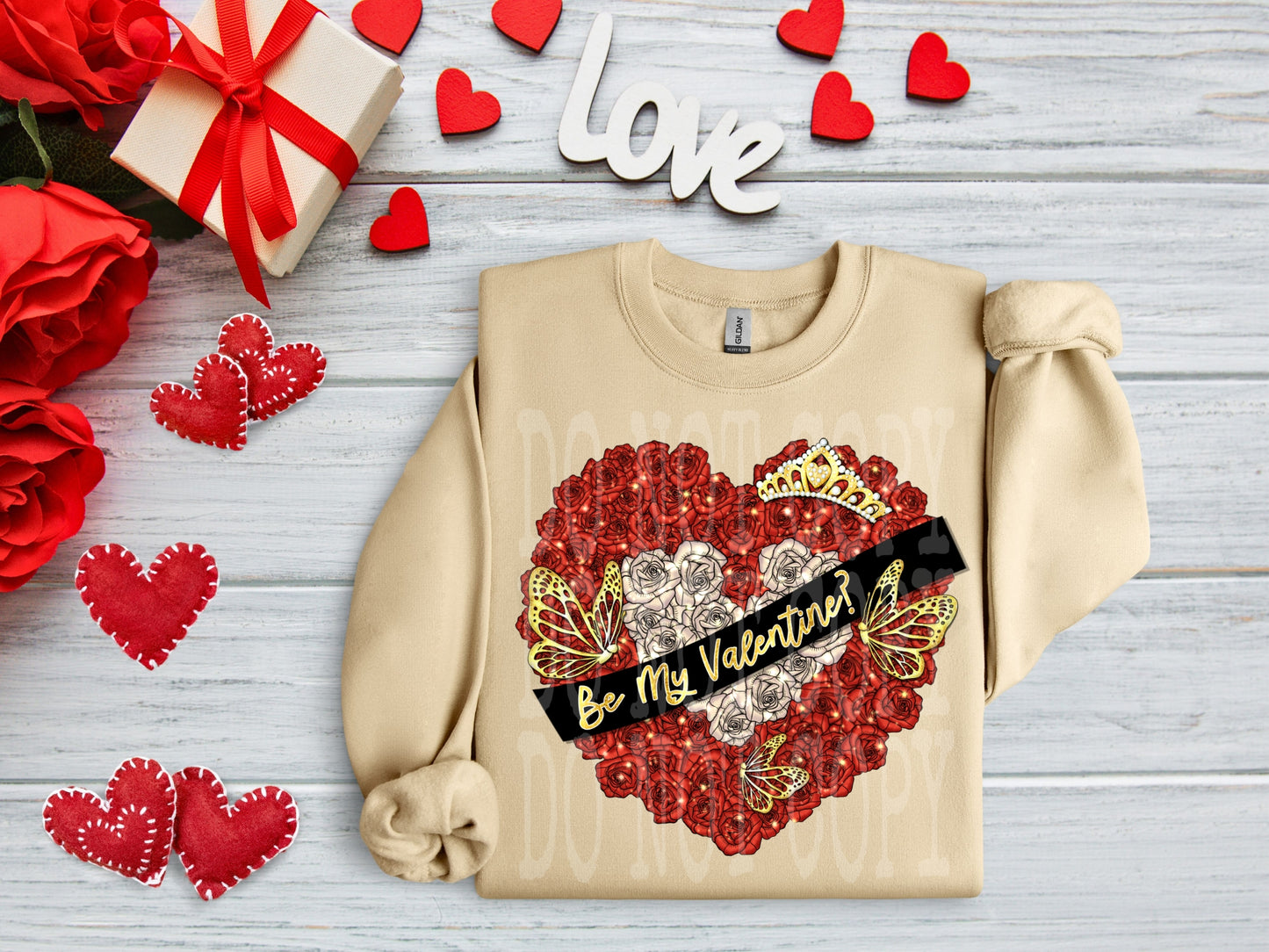 Be My Valentine #4295 - Ready to Press DTF Transfer Full Color - Pro Blanks