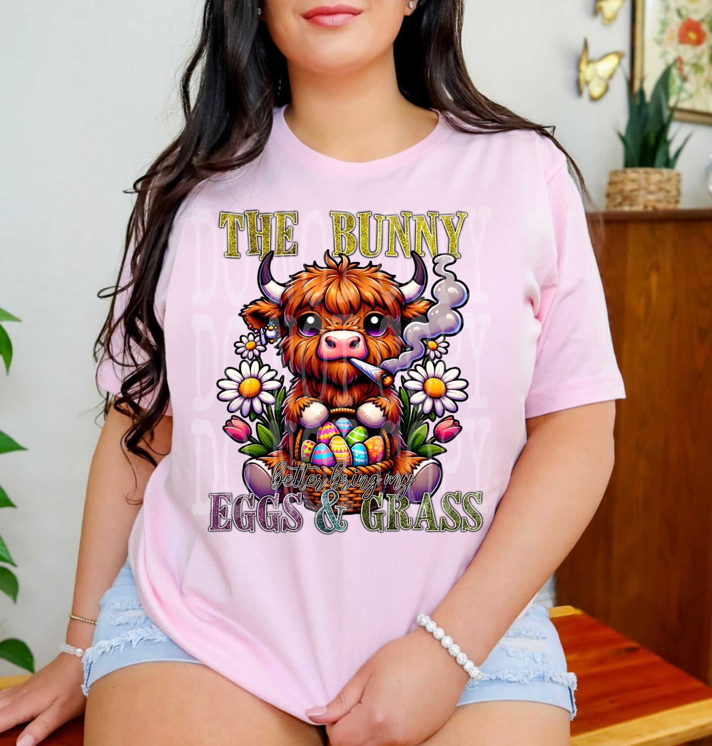 Eggs & Grass #4491 - Ready to Press DTF Transfer Full Color - Pro Blanks