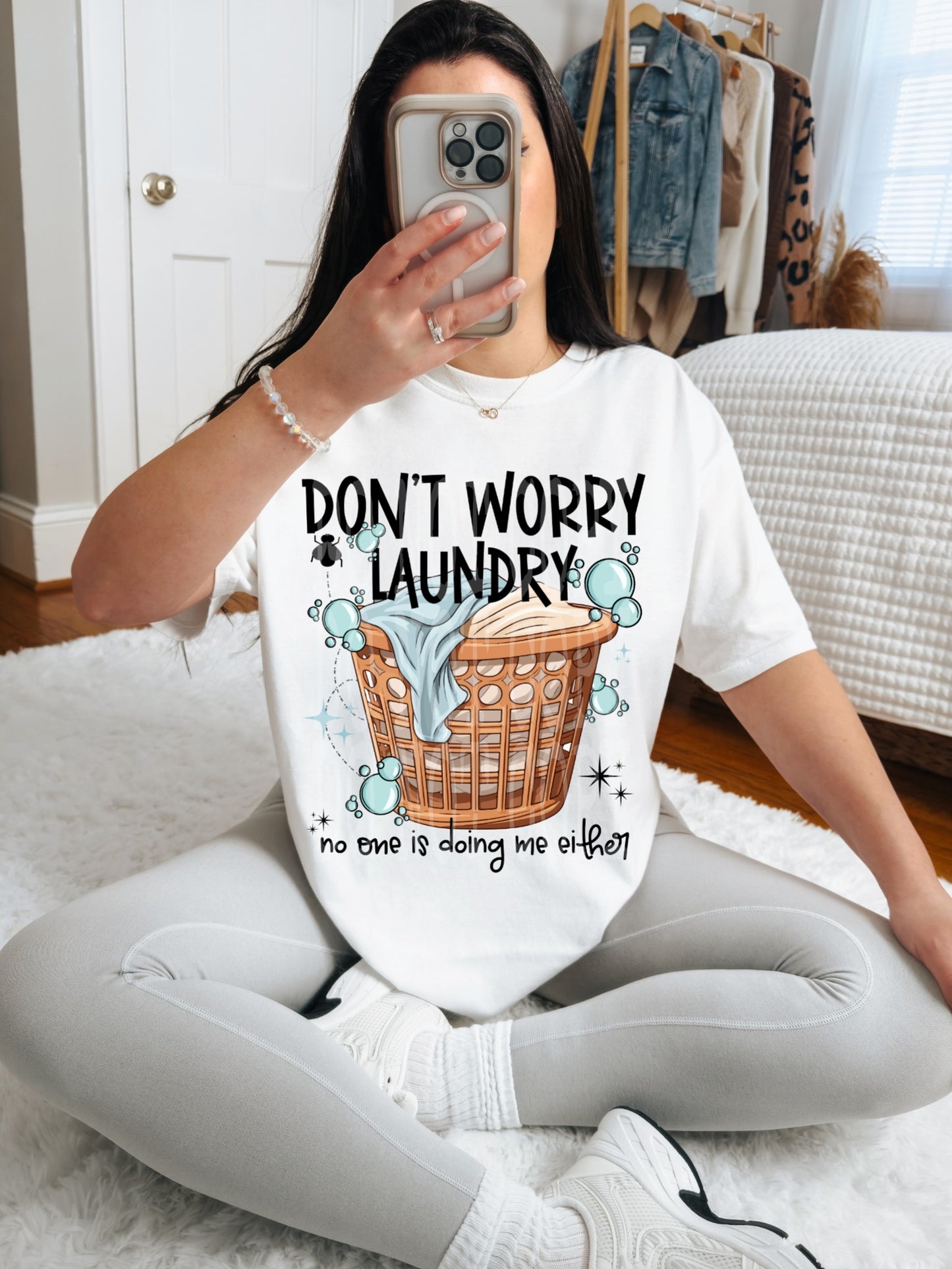 Don’t Worry Laundry #4533 - Ready to Press DTF Transfer Full Color - Pro Blanks