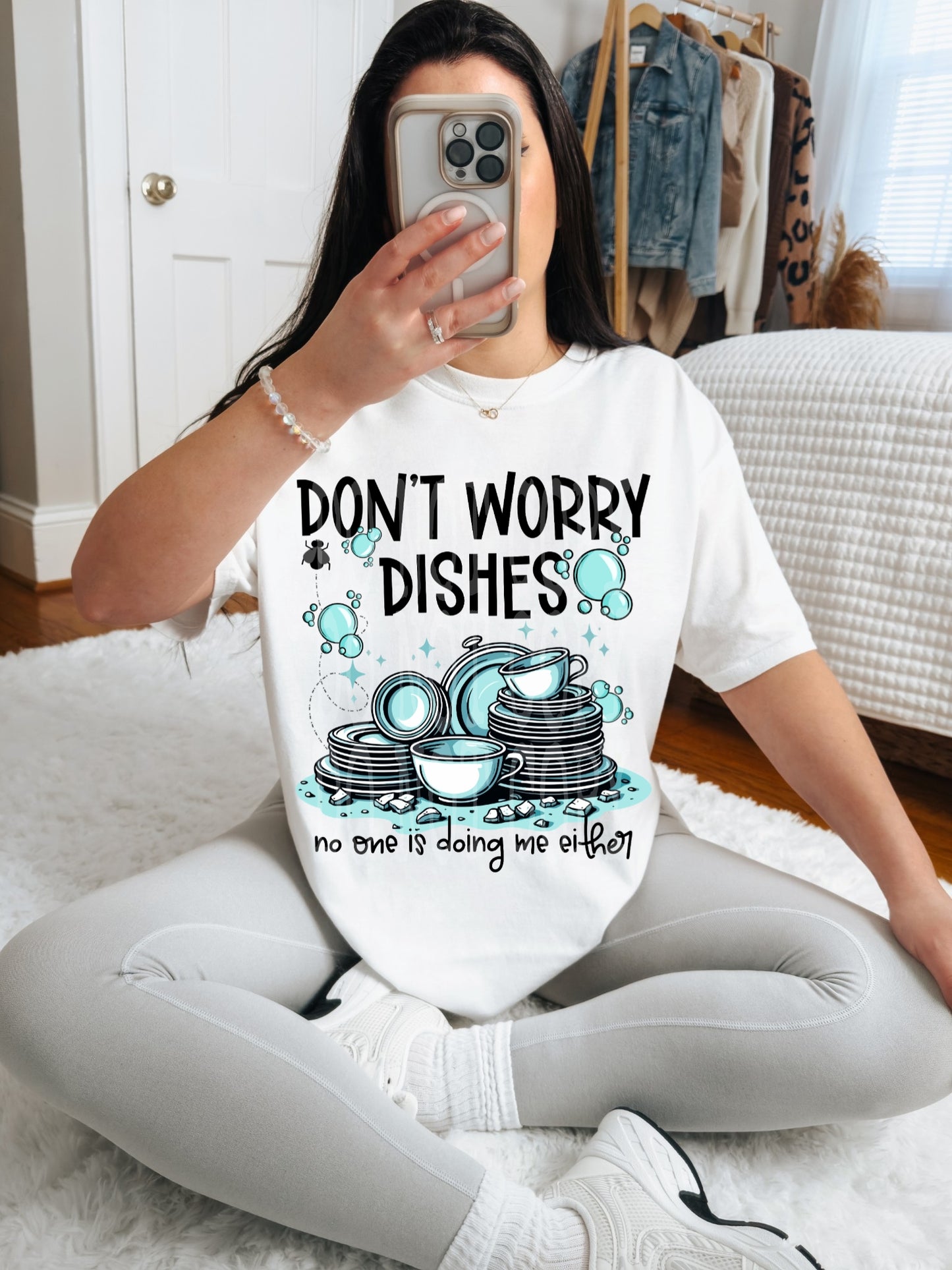 Don’t Worry Dishes #4534 - Ready to Press DTF Transfer Full Color - Pro Blanks