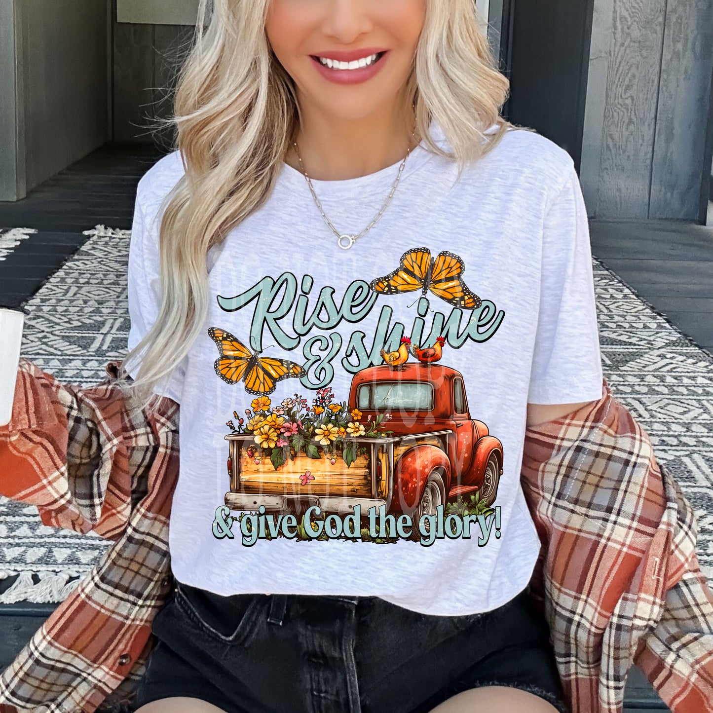 Rise And Shine #5020 - Ready to Press DTF Transfer Full Color - Pro Blanks