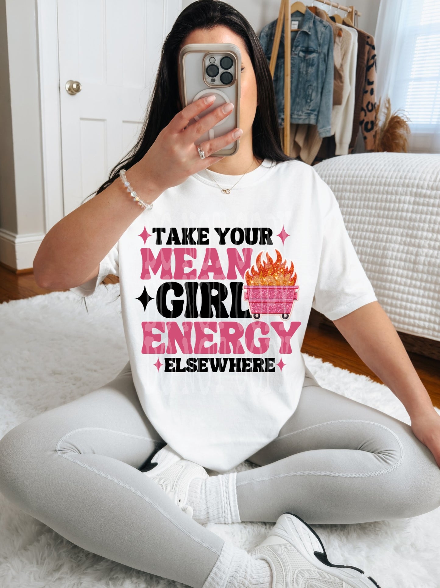 Mean Girl #4547- Ready to Press DTF Transfer Full Color - Pro Blanks