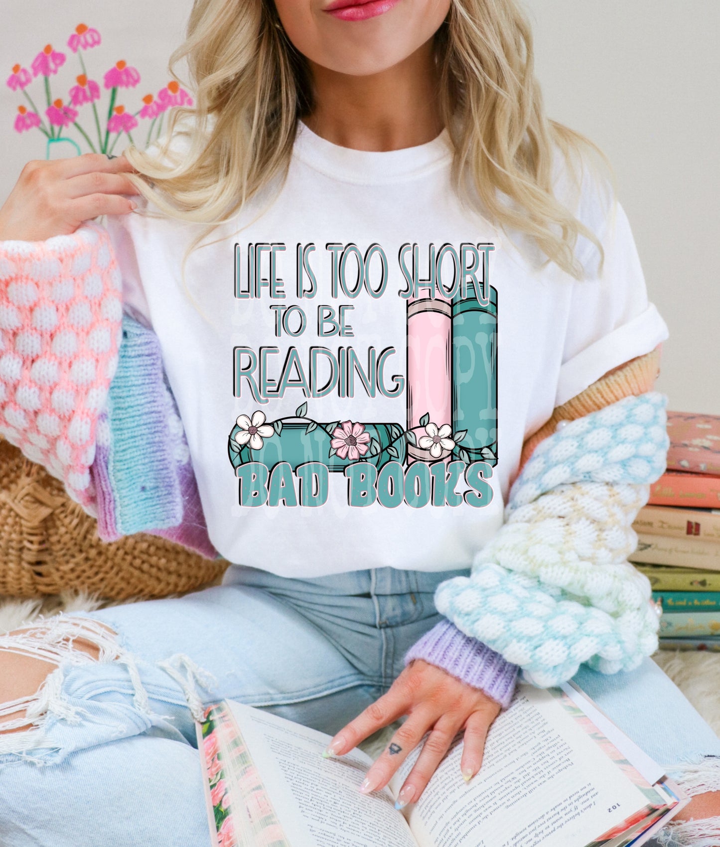 Bad Books #4680 - Ready to Press DTF Transfer Full Color - Pro Blanks