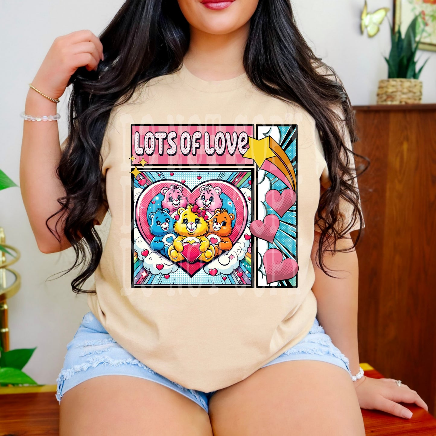 Care Bears Lots Of Love #4618 - Ready to Press DTF Transfer Full Color - Pro Blanks