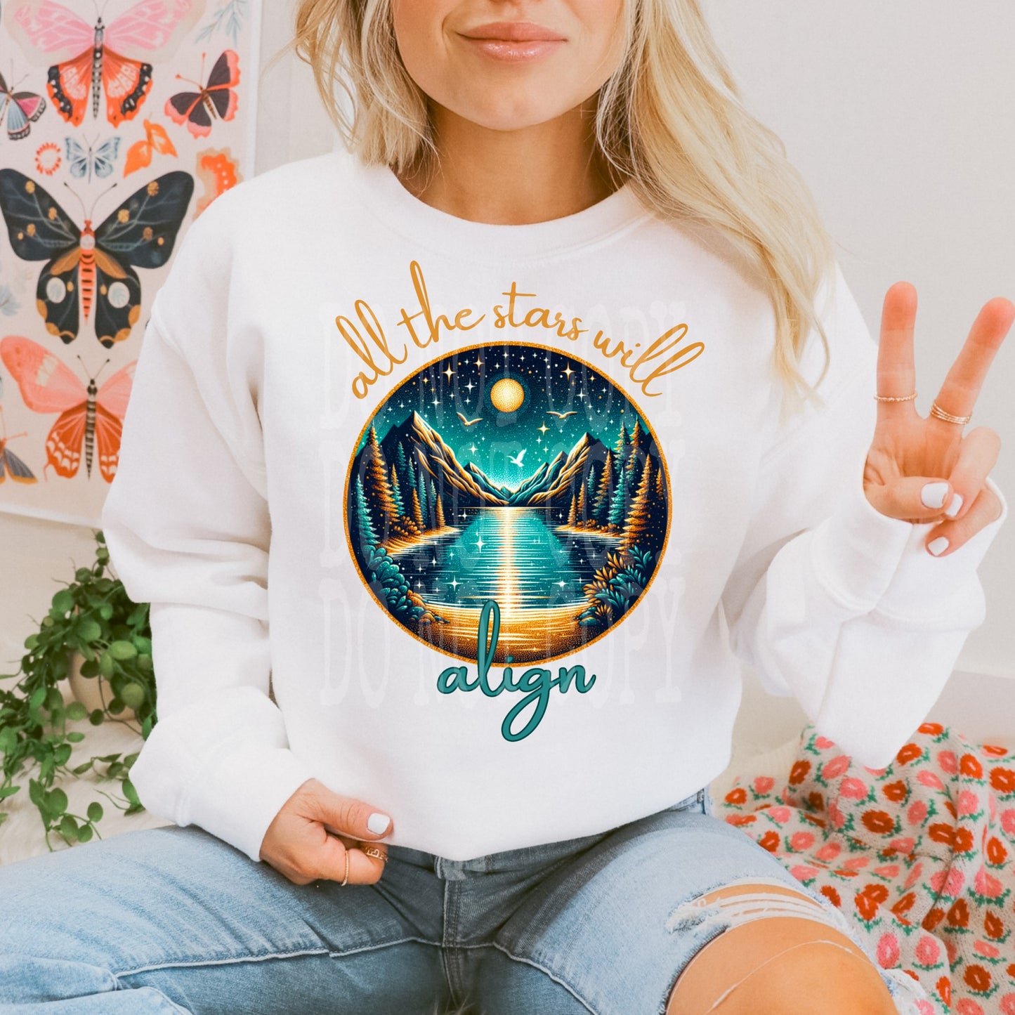 Stars Align #4627 - Ready to Press DTF Transfer Full Color - Pro Blanks