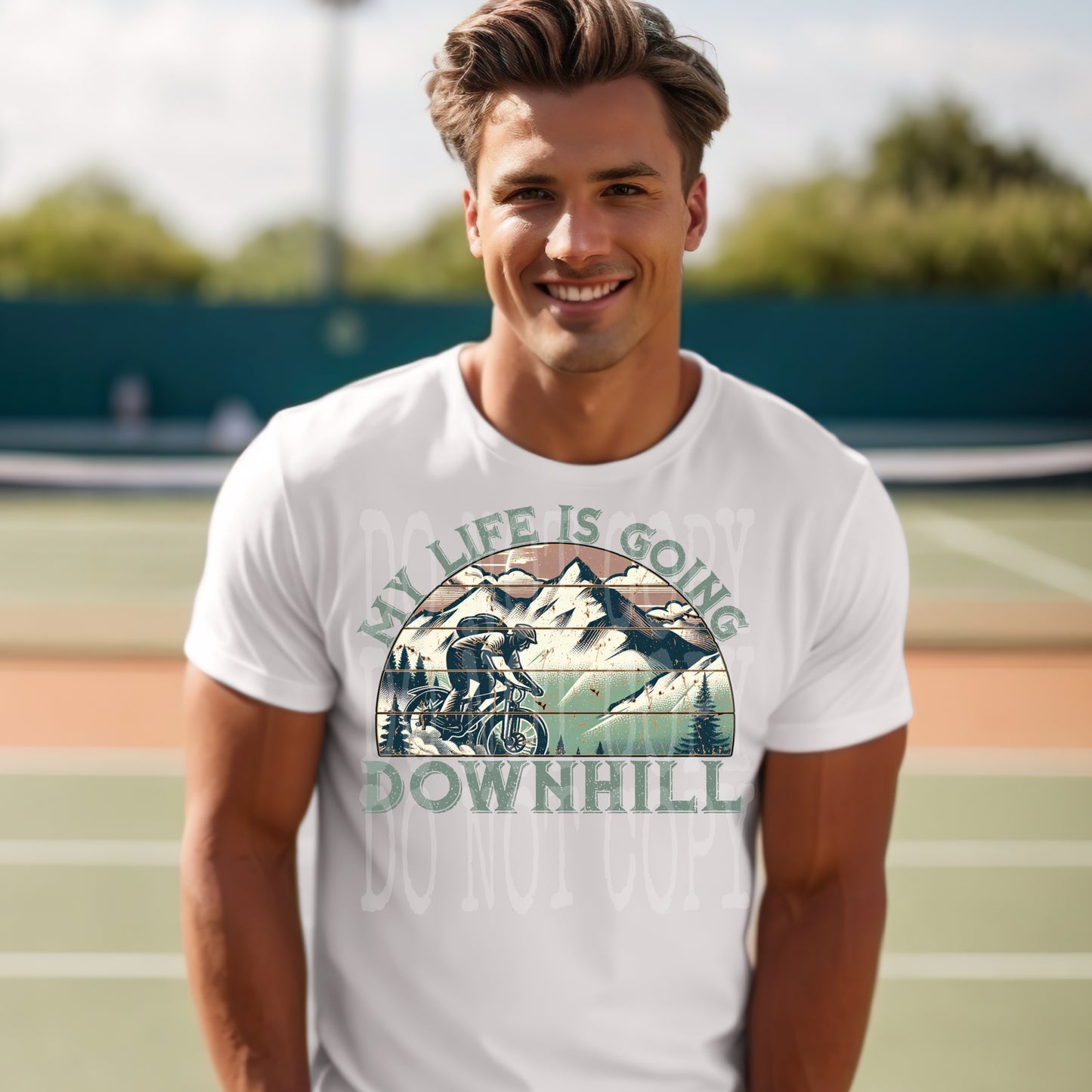 My Life Is Going Downhill #4633 - Ready to Press DTF Transfer Full Color - Pro Blanks