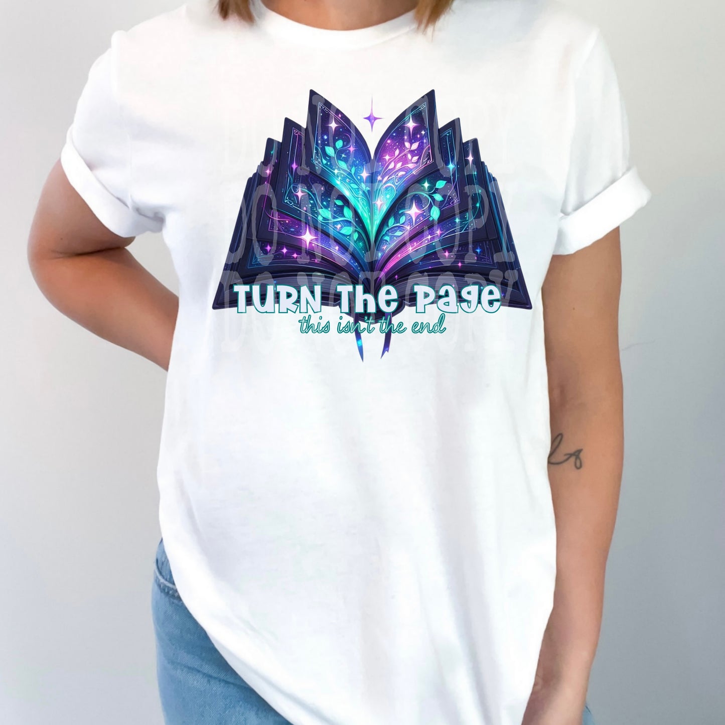 Turn The Page #4701 - Ready to Press DTF Transfer Full Color - Pro Blanks