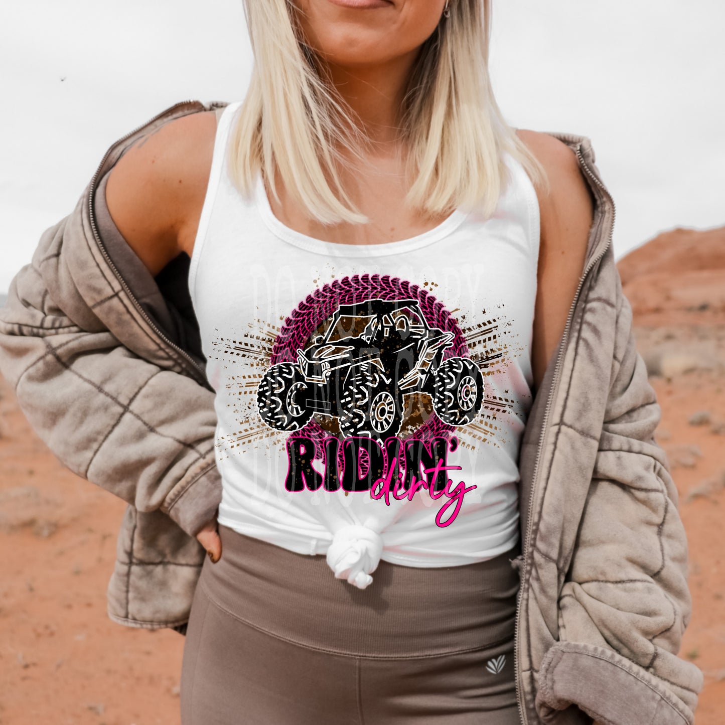 Ridin Dirty ATV #4755 - Ready to Press DTF Transfer Full Color - Pro Blanks