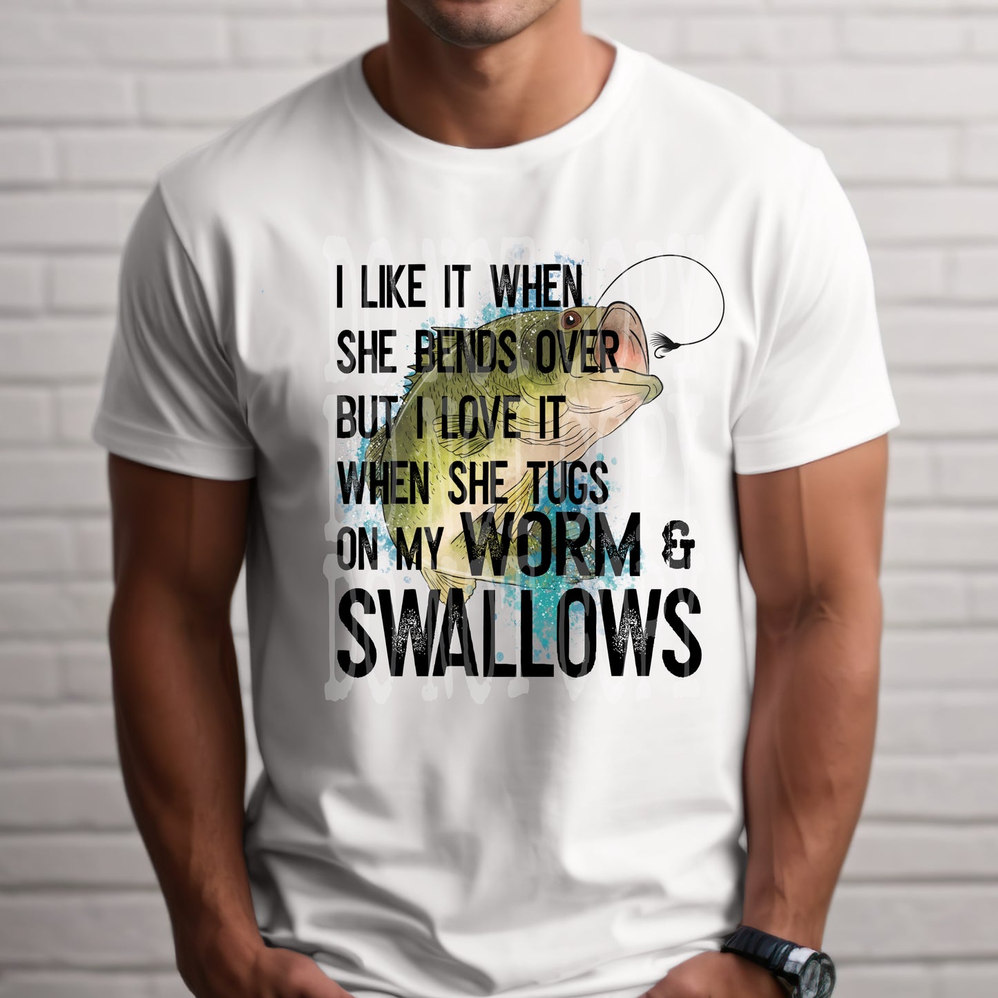 Bends Over And Swallows #4765 - Ready to Press DTF Transfer Full Color - Pro Blanks