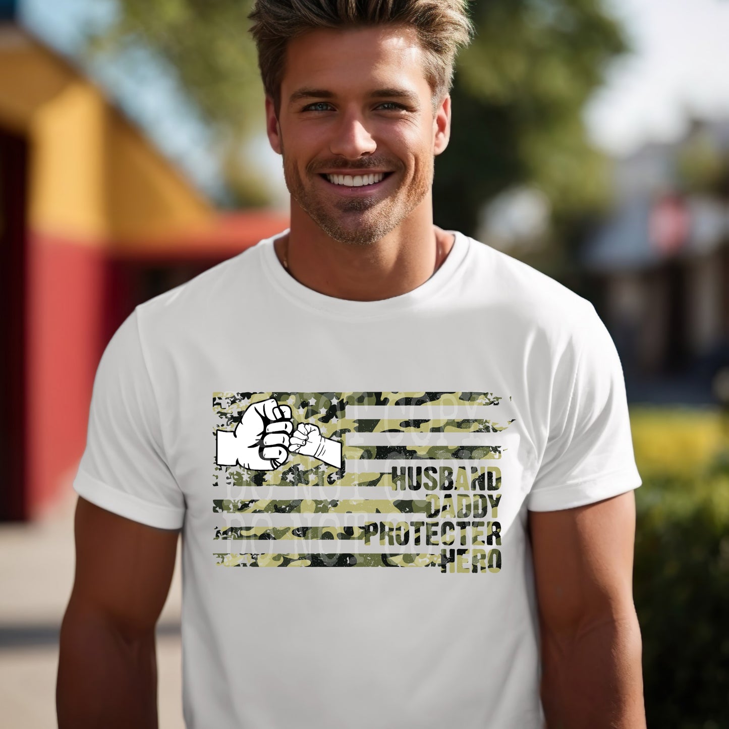 Husband Daddy Protector Hero #4803 - Ready to Press DTF Transfer Full Color - Pro Blanks