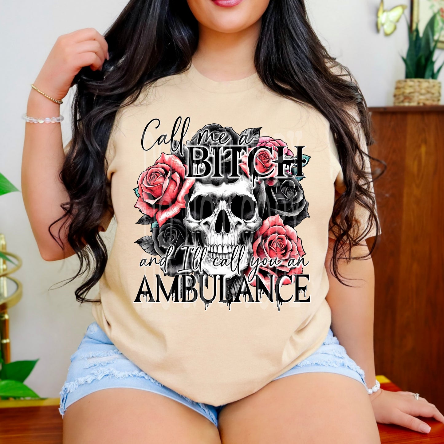Call Me A B**ch #4820 - Ready to Press DTF Transfer Full Color - Pro Blanks