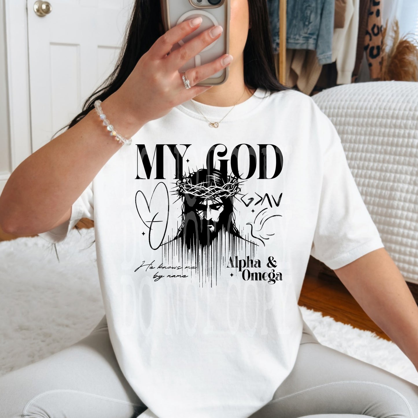 My God #4840 - Ready to Press DTF Transfer Full Color - Pro Blanks