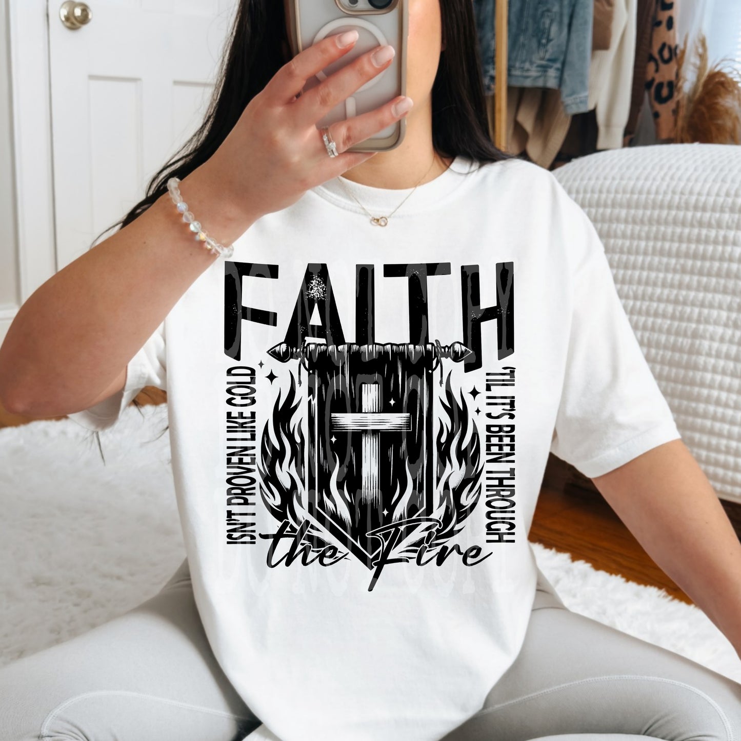 Through The Fire #4845 - Ready to Press DTF Transfer Full Color - Pro Blanks