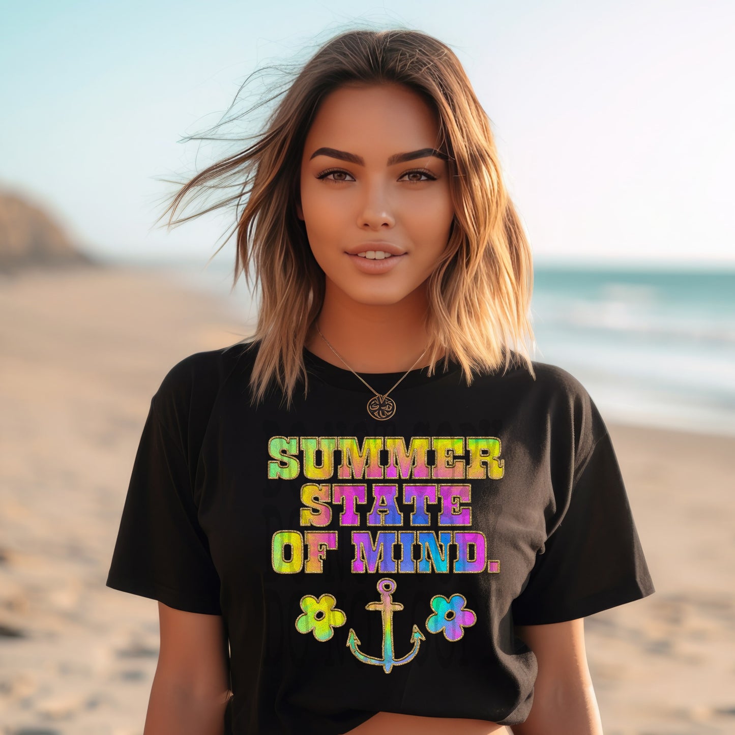 Summer State Of Mind #4854 - Ready to Press DTF Transfer Full Color - Pro Blanks