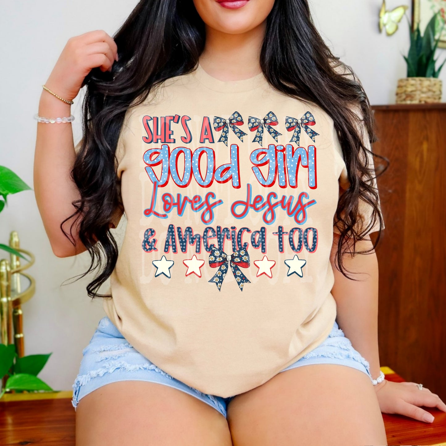 She's A Good Girl #4877 - Ready to Press DTF Transfer Full Color - Pro Blanks