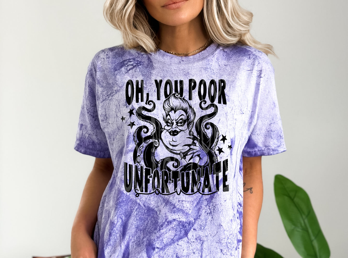Oh You Poor Unfortunate Soul #4975 - Ready to Press DTF Transfer Full Color - Pro Blanks