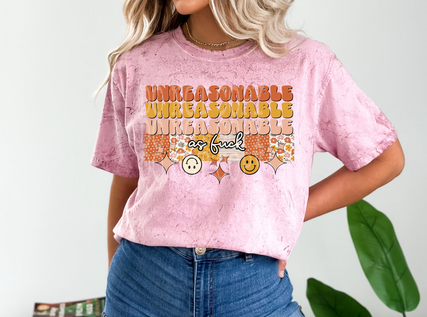 Unreasonable As Fuck #4888 - Ready to Press DTF Transfer Full Color - Pro Blanks