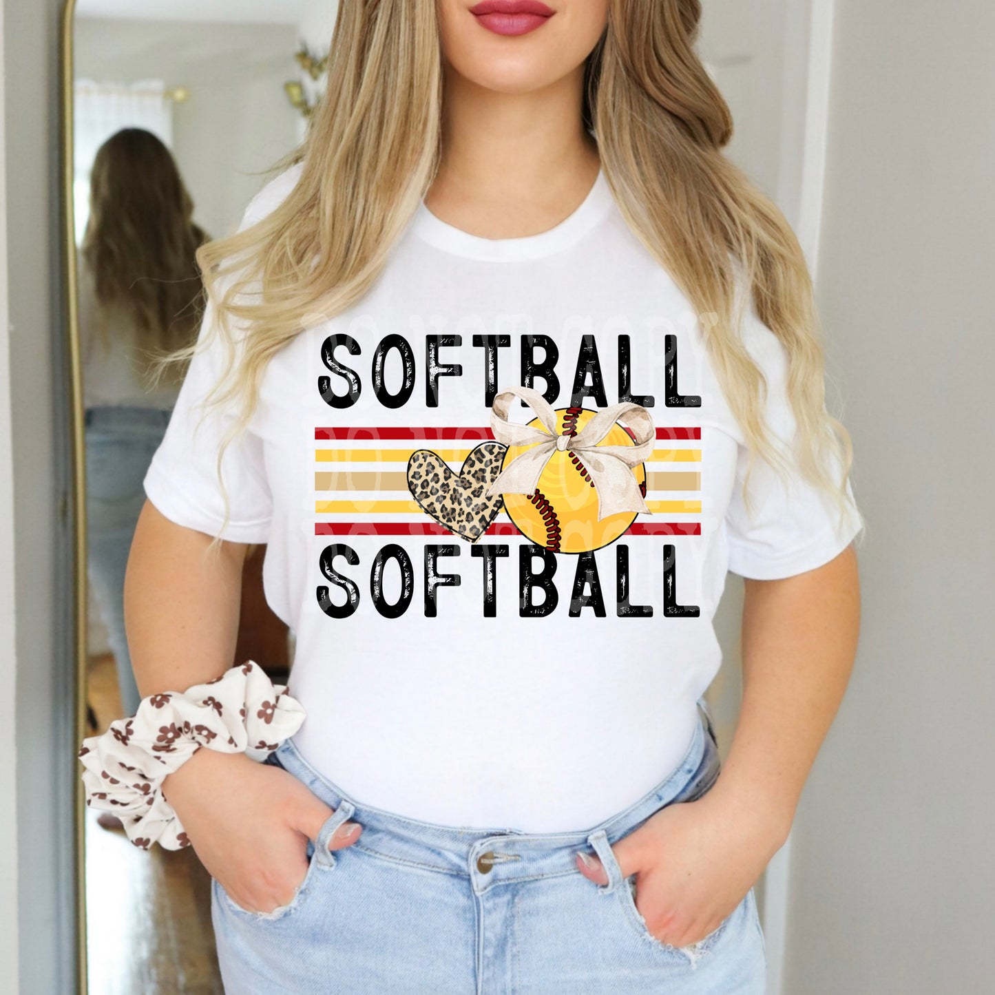 Softball #4923 - Ready to Press DTF Transfer Full Color - Pro Blanks