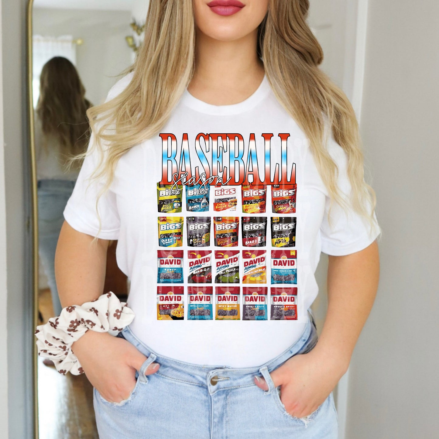 Sunflower Seeds Baseball Season #4914 - Ready to Press DTF Transfer Full Color - Pro Blanks