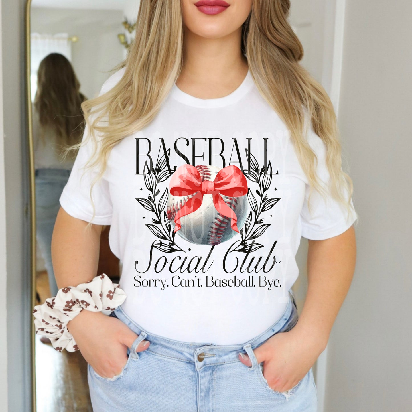 Baseball Social Club #4924 - Ready to Press DTF Transfer Full Color - Pro Blanks