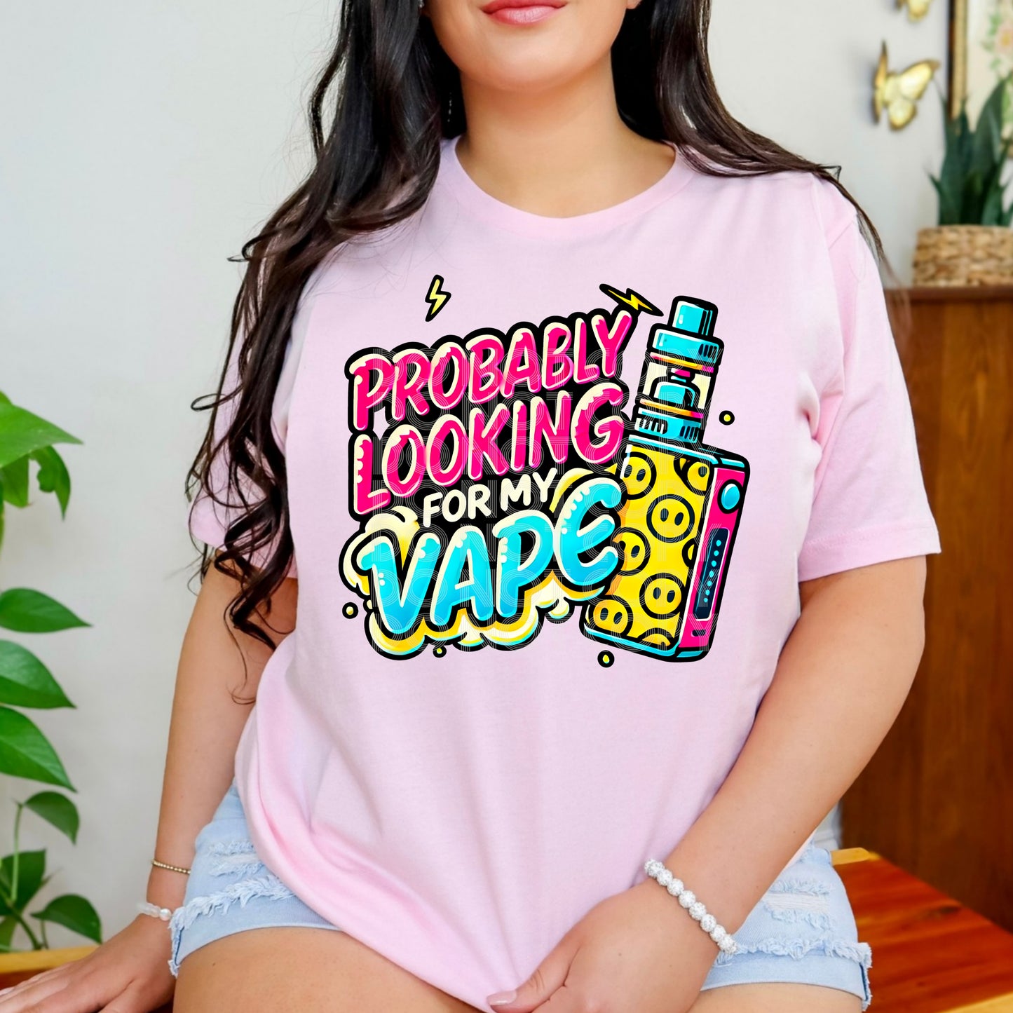 Probably Looking For My Vape #4953 - Ready to Press DTF Transfer Full Color - Pro Blanks