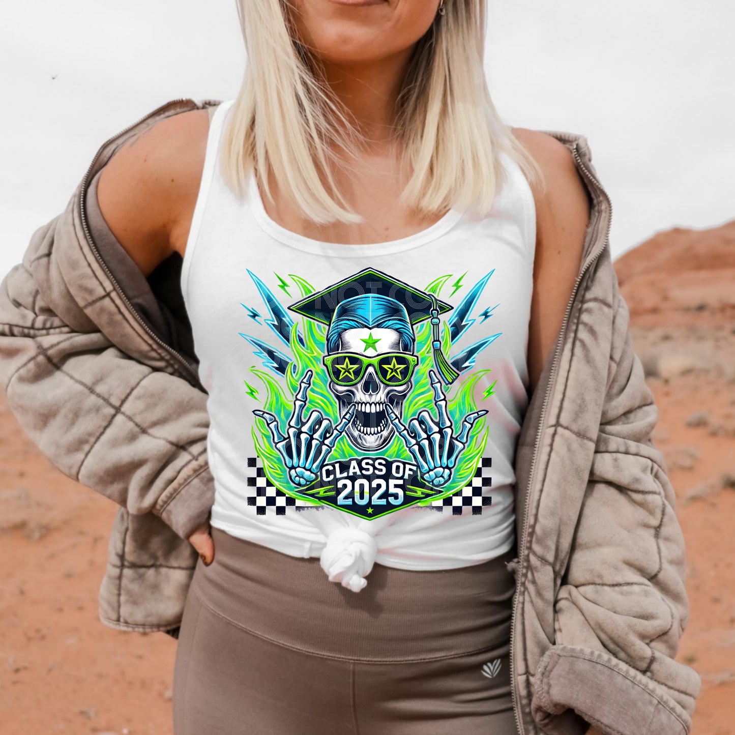 Class Of 2025 Skellie #4954 - Ready to Press DTF Transfer Full Color - Pro Blanks