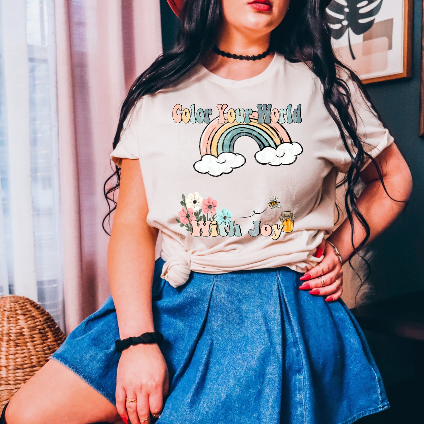 Color Your World #4960 - Ready to Press DTF Transfer Full Color - Pro Blanks