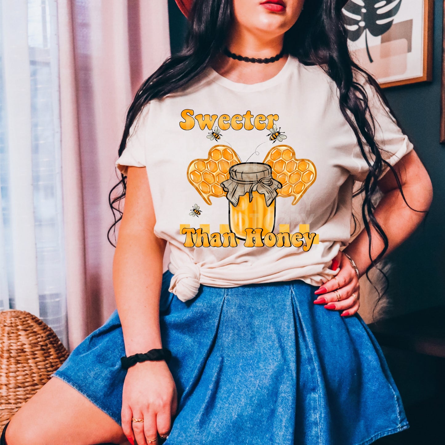 Sweeter Than Honey #4961 - Ready to Press DTF Transfer Full Color - Pro Blanks