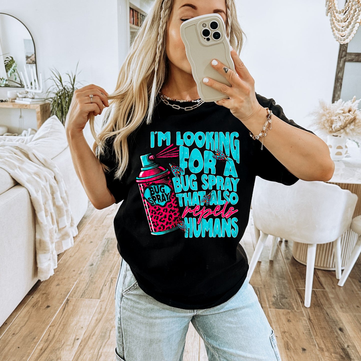 Looking For A Bug Spray #5129 - Ready to Press DTF Transfer Full Color - Pro Blanks