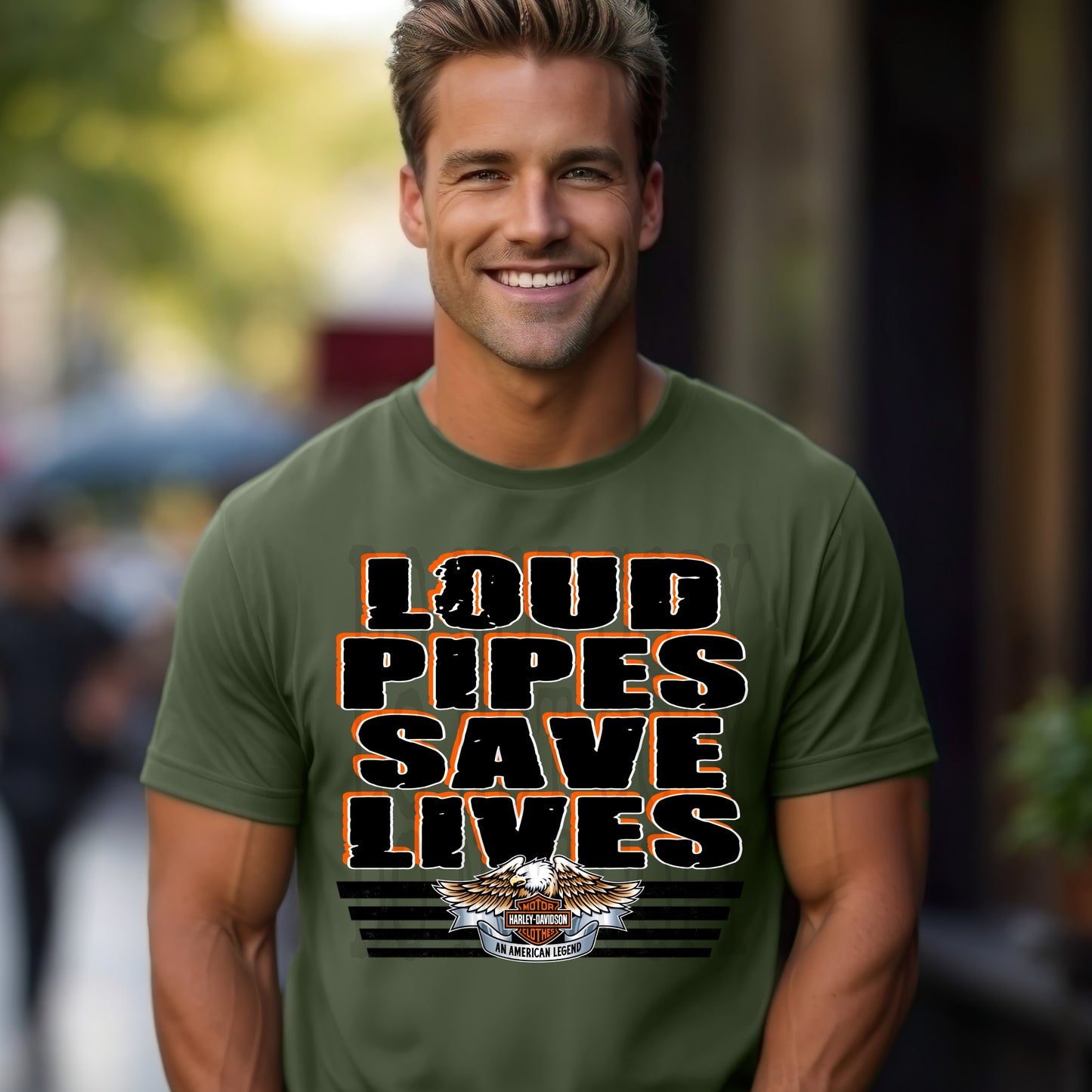 Loud Pipes #5083 - Ready to Press DTF Transfer Full Color - Pro Blanks
