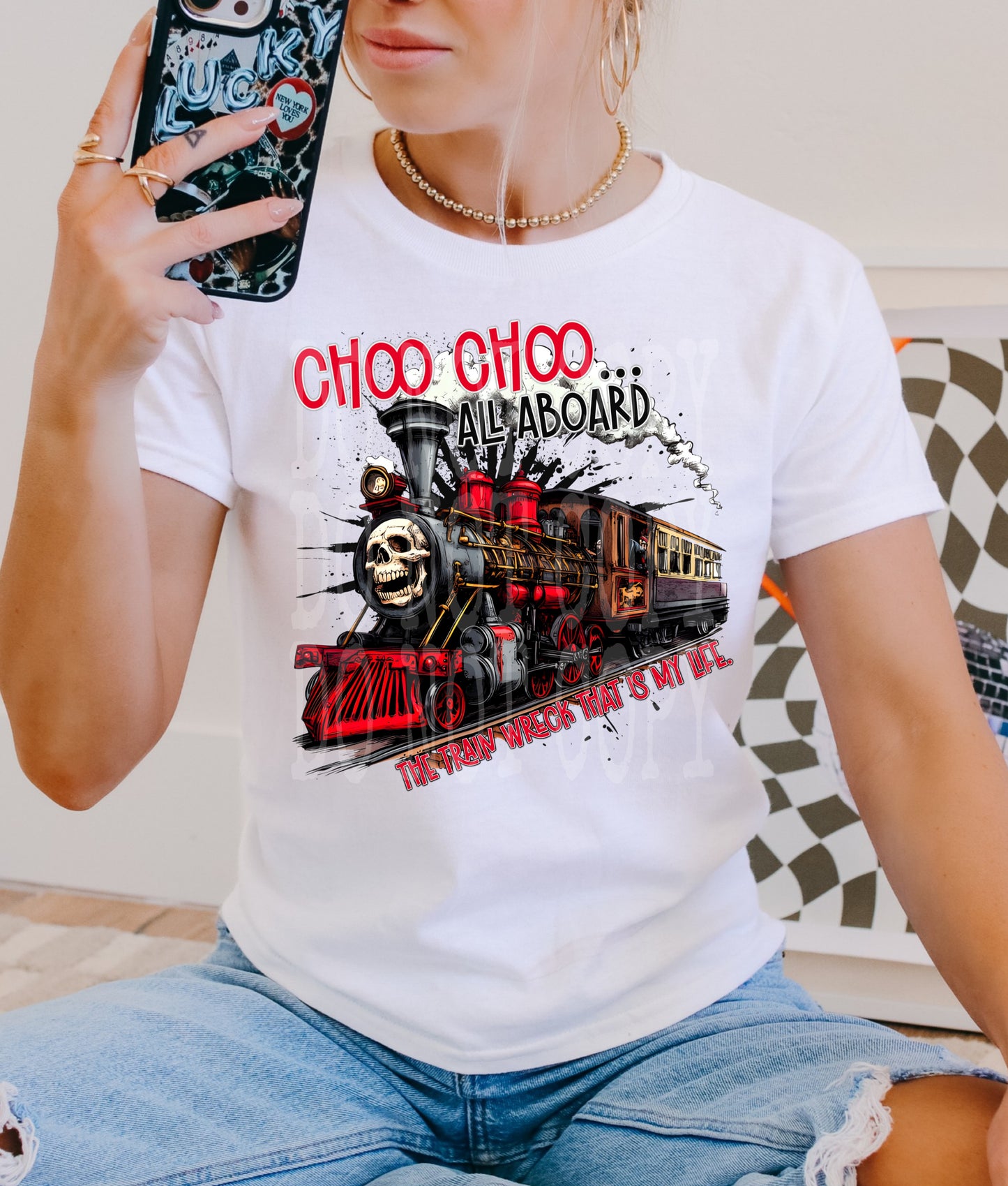 Choo Choo #5167 - Ready to Press DTF Transfer Full Color - Pro Blanks