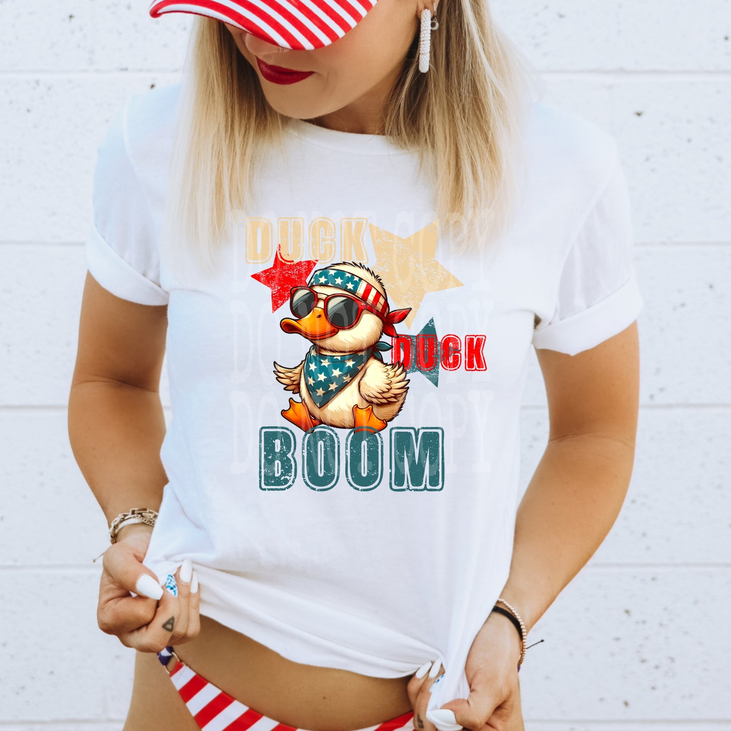 Duck Duck Boom #5160 - Ready to Press DTF Transfer Full Color - Pro Blanks