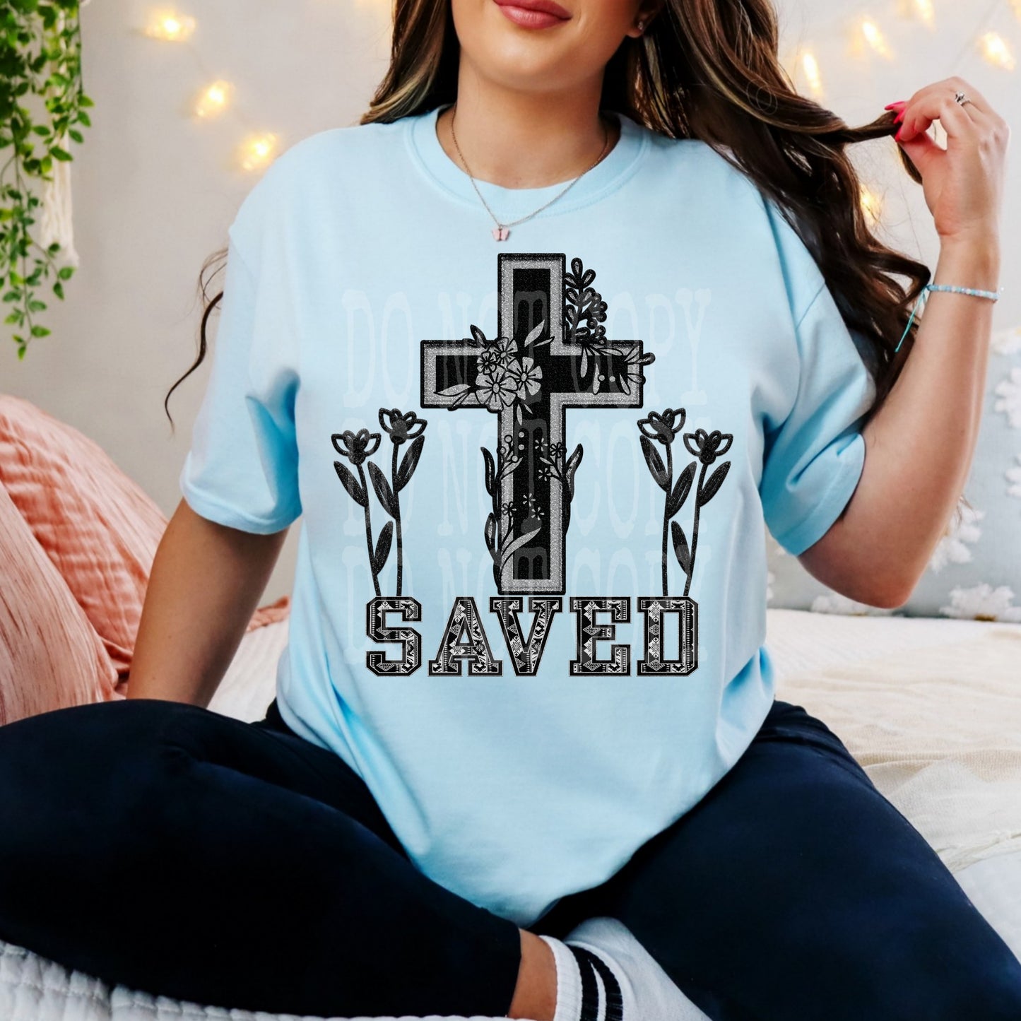 Saved Cross #5173 - Ready to Press DTF Transfer Full Color - Pro Blanks