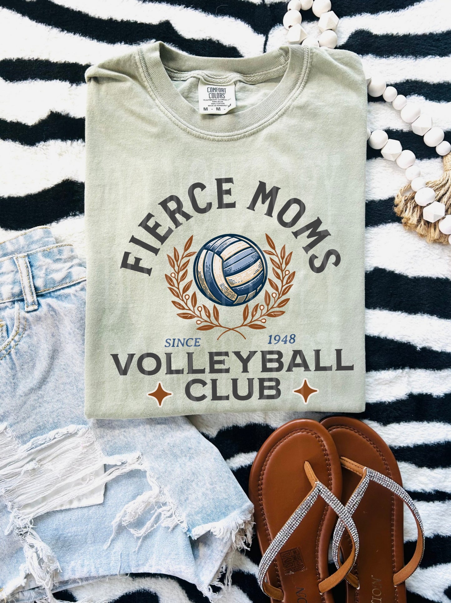 Fierce Moms Volleyball Club #5252 - Ready to Press DTF Transfer Full Color - Pro Blanks