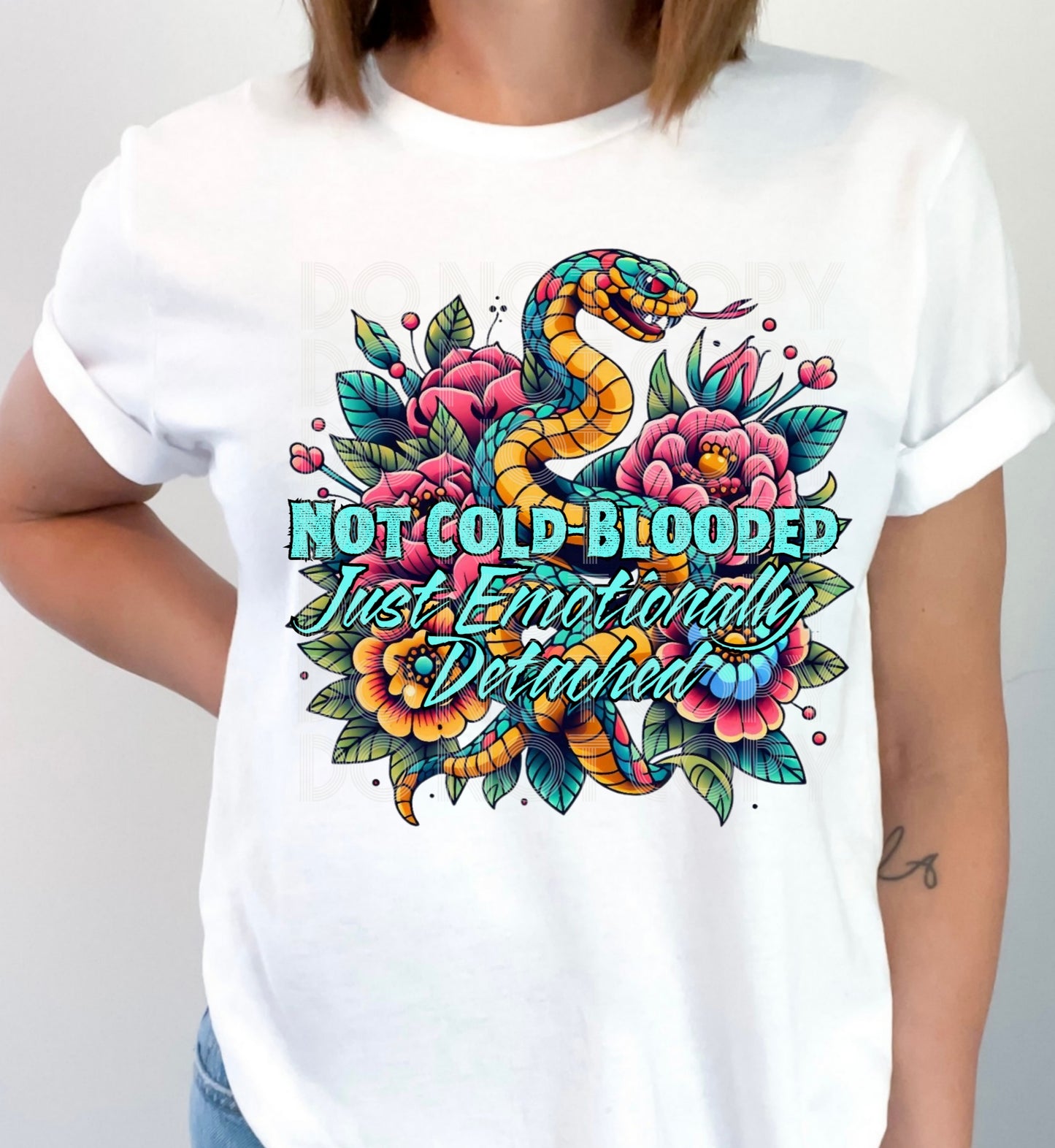 Emotionally Detached #5407 - Ready to Press DTF Transfer Full Color