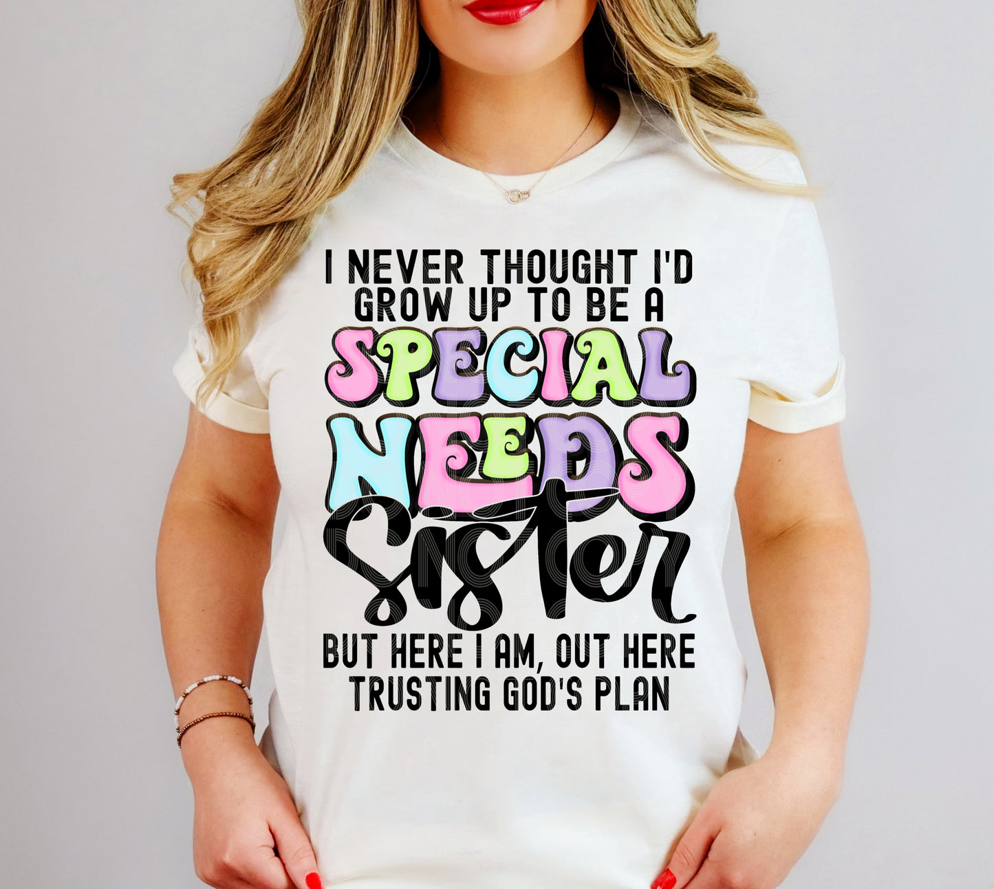 Special Needs Sister #5417 - Ready to Press DTF Transfer Full Color