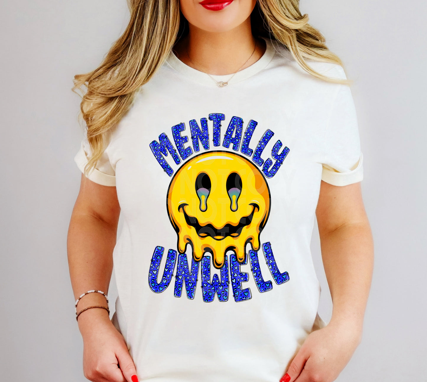 Mentally Unwell #5418 - Ready to Press DTF Transfer Full Color